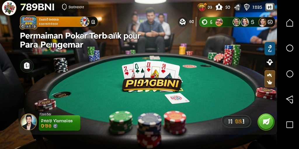Tampilan gameplay poker yang menarik dari aplikasi 789BNI.