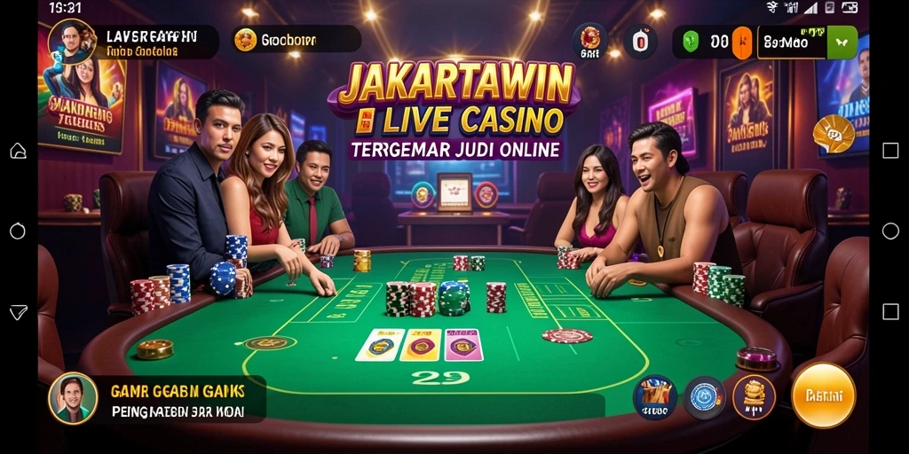 Tampilan gameplay JAKARTAWIN yang menegangkan dan seru di Live Casino.