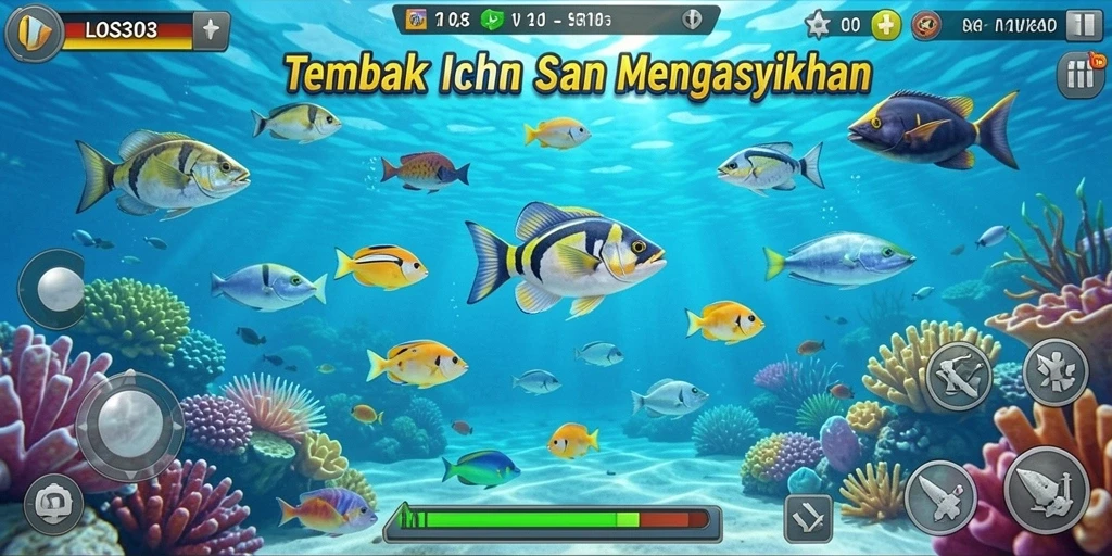 Tampilan gameplay menarik dari game Tembak Ikan.