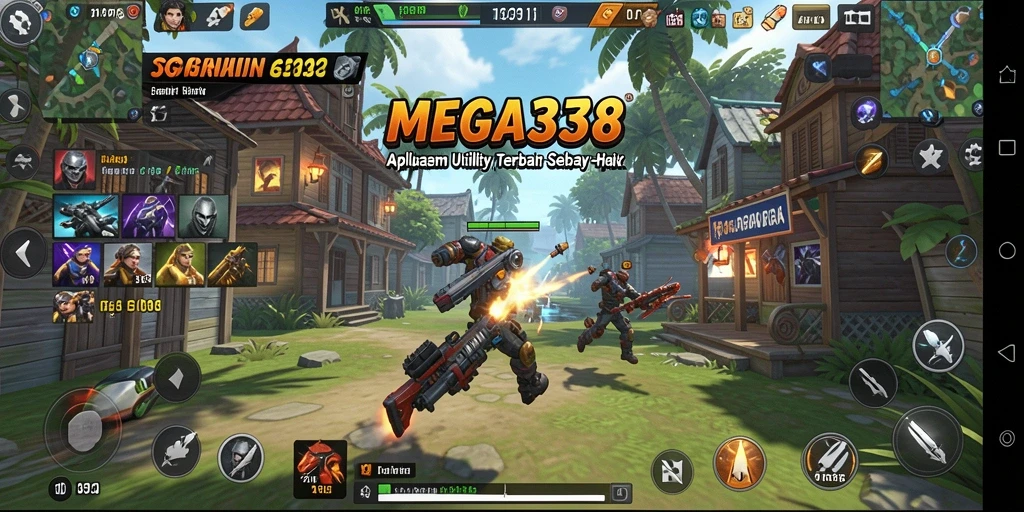 Tampilan antarmuka MEGA338 yang modern dan fungsional untuk pengguna.