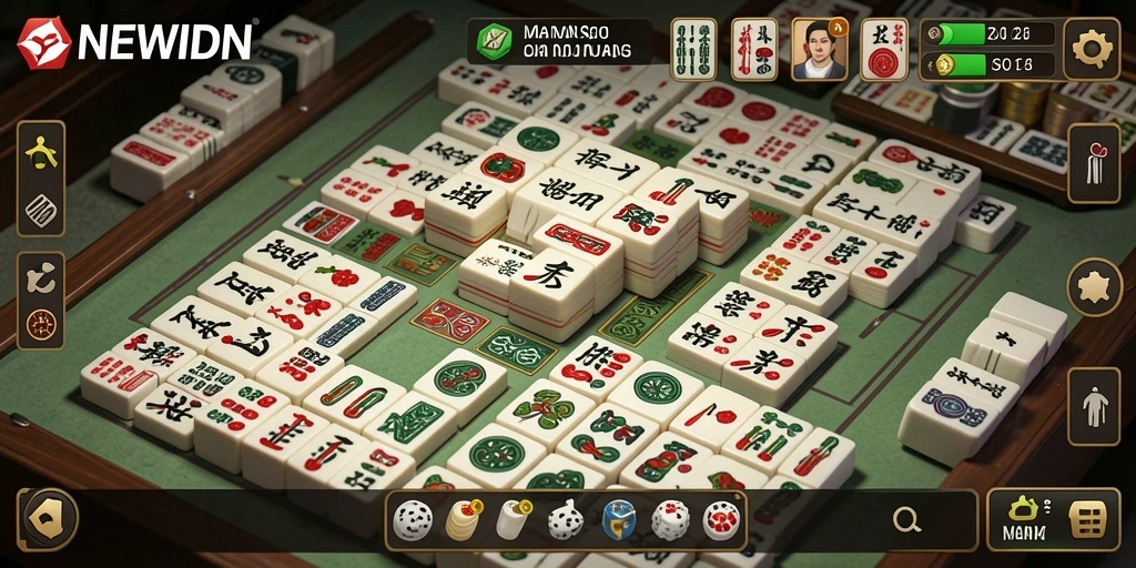 Tampilan gameplay menarik dari game Mahjong NEWIDN.