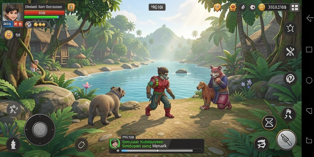 Tampilan menarik dan interaktif dari gameplay PRG168.
